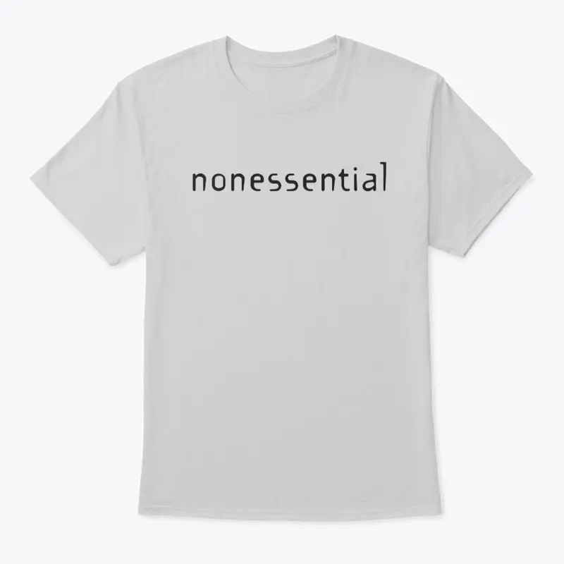 nonessential classic 1 black text