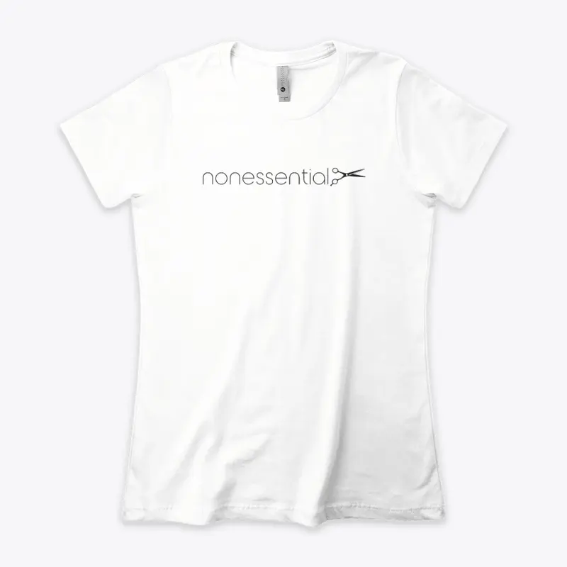 nonessential - shears - dark print