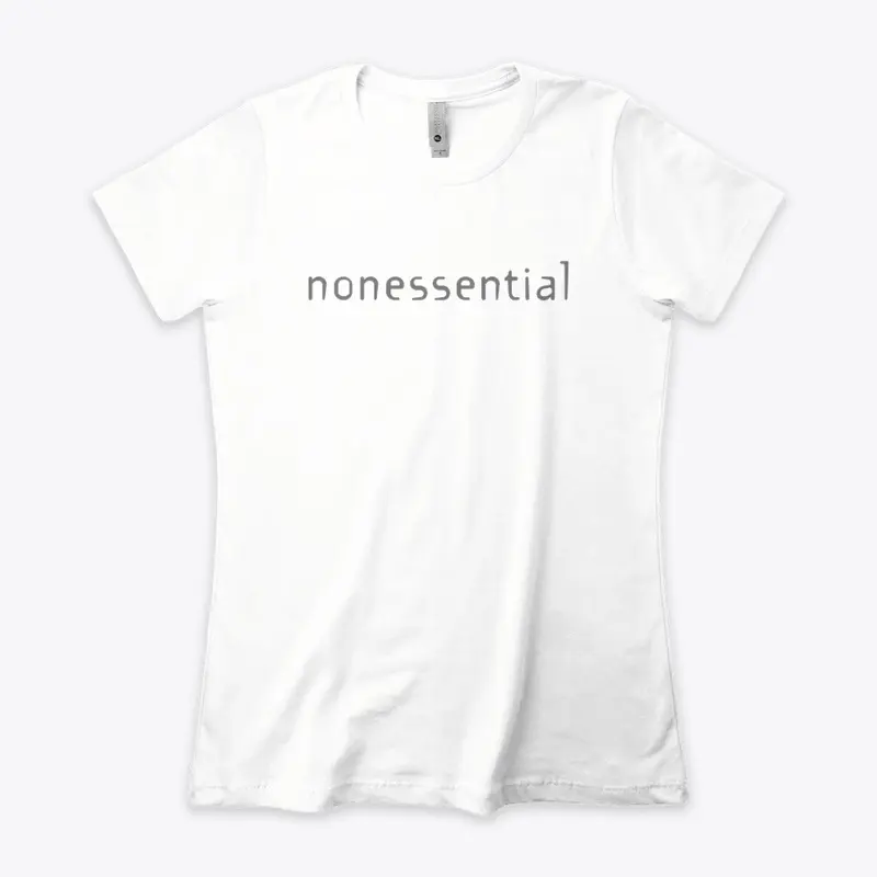 nonessential classic 1 grey text