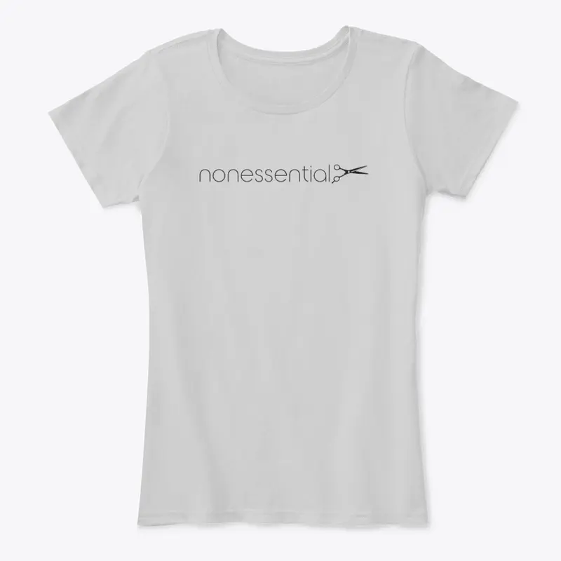 nonessential - shears - dark print