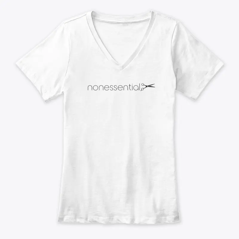 nonessential - shears - dark print